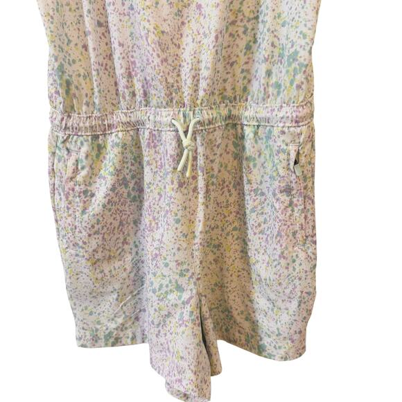 Athleta Girl Play More Sleeveless Shorts Romper in "Sun Spray Multi" Size XXL 16 - Picture 6 of 13